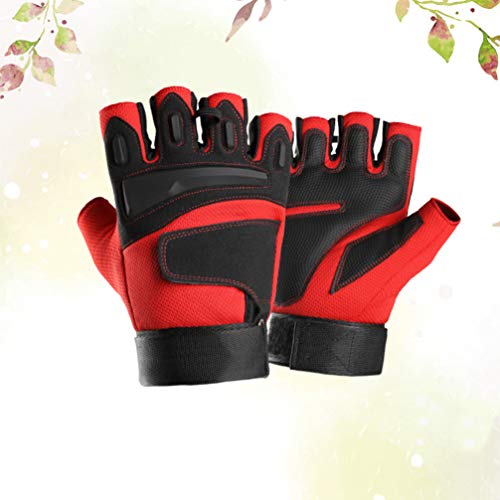 Luvas de ciclismo BESPORTBLE, luvas à prova de choque, meio dedo, luvas esportivas, luvas de mão par