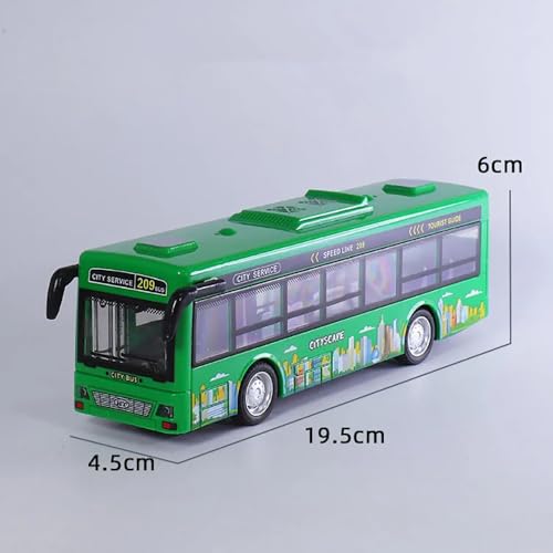 Image of Plastic School Bus Toy Alloy for Kids Light Music Open Door Collection Friction Toys for Boy Kids