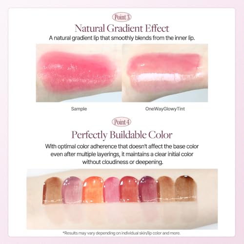 Image of Heart Percent Dote On Mood One Way Glowy Tint, Glass-like High Shine Glossy Finish w /Long-Lasting Luminous Color Lip Stain for Glowy Look, #20. Eclipse Gray