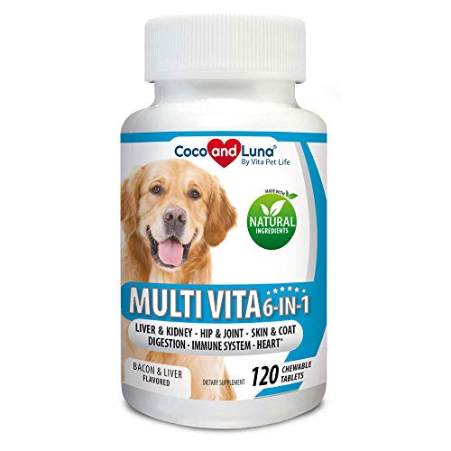Multivitamin for Dogs - Glucosamine Chondroitin for Joint Support, Milk Thistle for Dogs