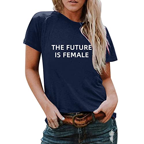 T-shirt con slogan e stampe in lettere inglesi che proteggono i diritti di aborto delle donne