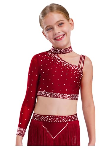Kids Girls Athletic Workout Suit Gymnastics Crop Top with Matching Shorts Hairband Dance Tumbling Outfit3