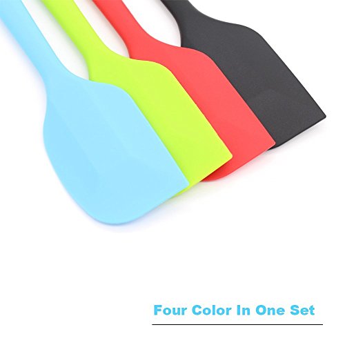 4-Piece Silicone Spatula, Heat-Resistant Non-Stick Rubber Spatulas With Stainless Steel Core #TOP1