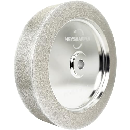 Mega Square CBN Grinding Wheel 8 inch 180 Grit,1.5” Wide,5/8” Arbor,for...
