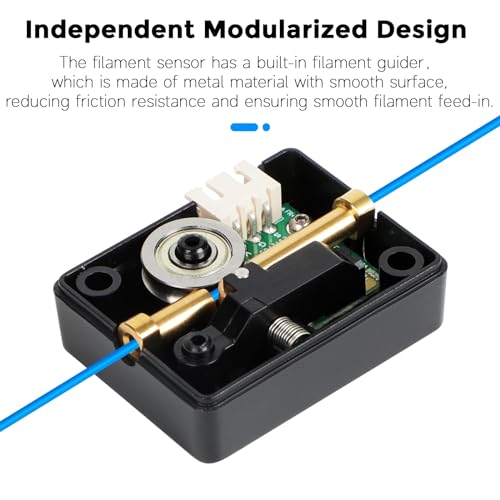 Image of Creality Official Ender 3 V3 SE Filament Runout Sensor, Smart Filament Sensor Break Detection Module Detector for 1.75mm Filament (Black)