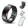 Smart Ring for Women Men-Wearable Fitness Tracker with Sleep Tracking Heart Rate Blood Oxygen Healthy Monitor Ring Activity Monitoring Steps Calories for Adult