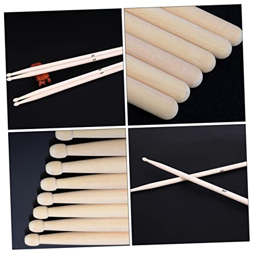 Baquetas clásicas de madera de arce Toddmomy, 2 pares, para niños y niñas, para batería miniatura 4