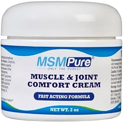 KALA HEALTH MSMPure Maximum Strength MSM Cream – 2 oz, Fast-Absorbing, Non-Staining Formula for Comfort & Flexibility – US-Made MSM