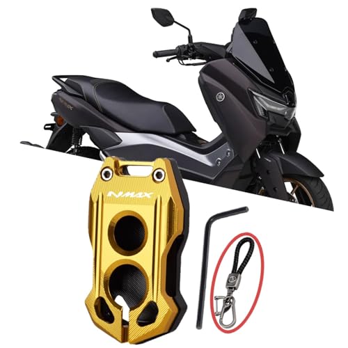 [MYDUO] FOR NMAX155 NMAX 155 nmax155 2015-2024 2025 �I�[�g�o�CCNC�����R���L�[�ی�V�F�������h�~�J�o�[�A���~�����L�[�J�o�[ �L�[�P�[�X�E�L�[�z���_�[ (�S�[���hA-2015-2024)