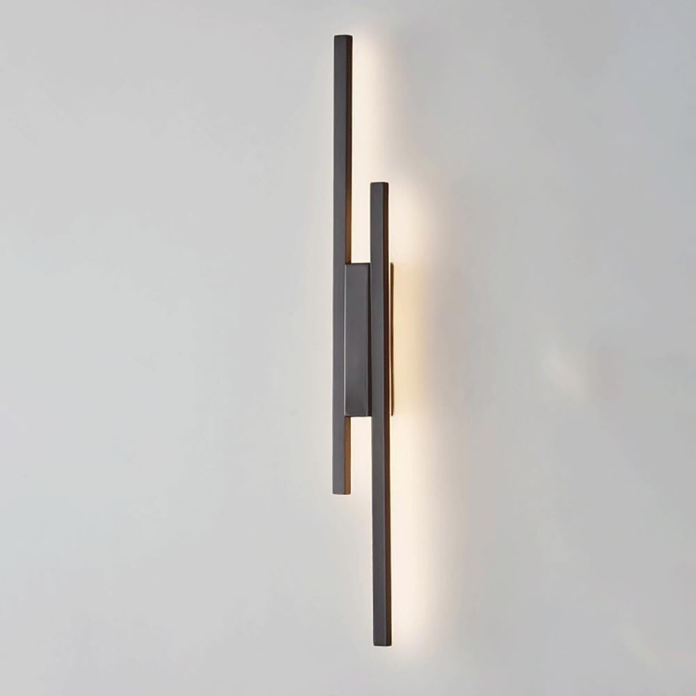 Cwcqgh Black Copper 36W Metal Wall Lamp For Indoor 360° Bedroom Corridor Wall Sconce With 3 Color Mode Lighting Fixture Ideal,