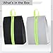 2 Travel Waterproof Shoe Bags Pcs, with Smell-Proof Function Sports & Golf, Large Capacity, Foldable Design, Oxford Fabric Long-Lasting, Includes Handle for Easy Carrying