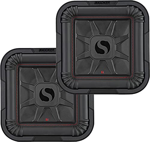 Subwoofer L7T Kicker 46L7T102 Solo-Baric 25,4 cm caisson extra-plat pour basse voiture puissante