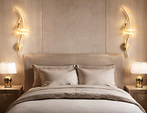 Image of blissbells Crystal Wall Light, LED Decorative Sconce (Lady Spiral Warm Sconce)