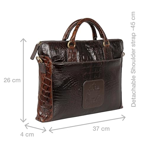 Image of Hidesign CARNEGIE 01 Genuine Leather Men's Laptop Bag
