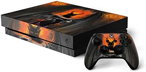 Skinit Decal Gaming Skin Compatible with Xbox One X Bundle - Officially Licensed LA Williams Mythical Creature Design