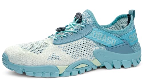 Image of SOBASO Water Shoes Women Men Quick Drying Swim Beach Aqua Shoes for Water Sport Diving Hiking Sailing Travel