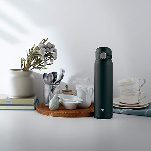 Image of Zojirushi SM-WA60 One-Touch Stainless Steel Mug | Seamless | (600ml, Black)