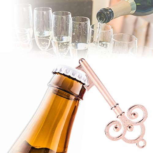 50 Stks Sleutelhanger Flesopener, Vintage Zinklegering Bieropener met Hangtags/Suikerdozen/Roze Touwen voor Bruiloft… - Afbeelding 4