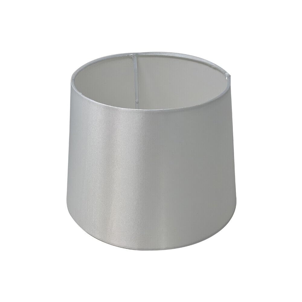 12" (30cm) Empire Silk Fabric Drum Shape Table Lamp & Ceiling Pendant Light Shade (White)