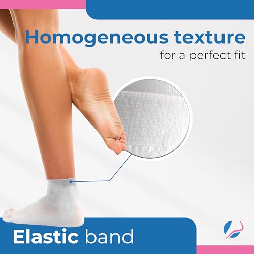 100pcs Disposable Hygienic Try On Socks, Premium Line, Machine Washable, Unisex, One Size3