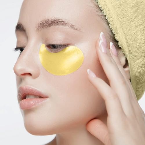 Image of Hydra Eye Serum Patch Vitamin C Gold | Treats Dark Circles, Fine Lines And Wrinkles | Enriched With Collagen And Aloe Vera Extract | Shade -Vitamin-C Gold, 60 Pcs|