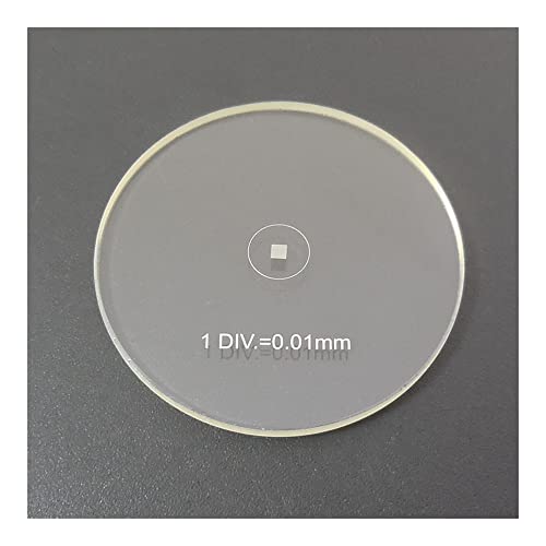Microscope Microscope Eyepiece Lens Micrometer Calibration Slide with Grid Reticle 0.01mm