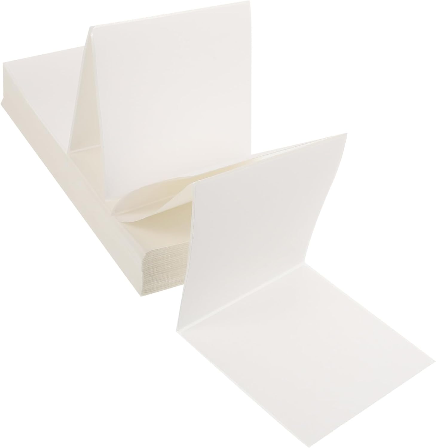 Garneck 500pcs 100x100mm Waterproof Thermal Label Paper, Self-Adhesive Direct Thermal Shipping Address Stickers for Label Printers, Universal Rectangular Barcode Tags for Packaging