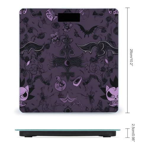 Báscula digital de baño con vidrio templado y LCD miniatura 2