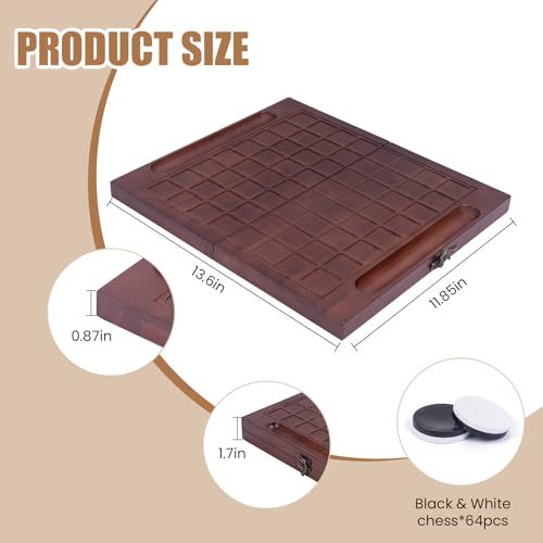 Extguds Juego de Mesa Reversi Plegable de Madera miniatura 3