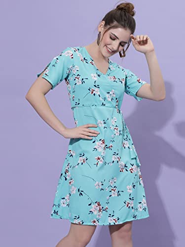 Image of OOMPH! Women's Crepe A-Line Mini Dress Pack of 1