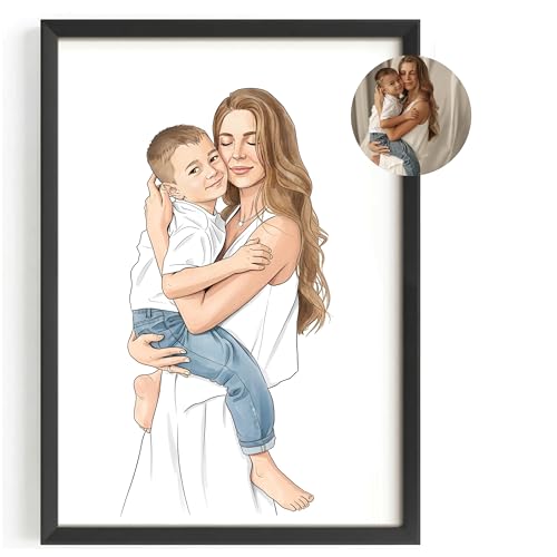 Générique Affiche avec votre dessin personnalisé - tableau personnalisé - portrait personnalisé - cadeau personnalisé - cadeau homme