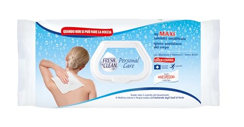 Fresh & Clean Alantoína y vitamina E Toallitas higiénicas Cuerpo, 40 unidades