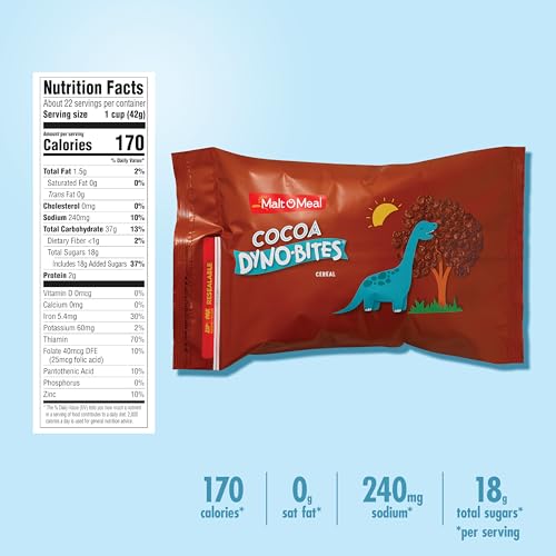 Malt-O-Meal 38888 Cocoa Dyno Bites® Gluten Free Kids Breakfast Cereal thumb #4