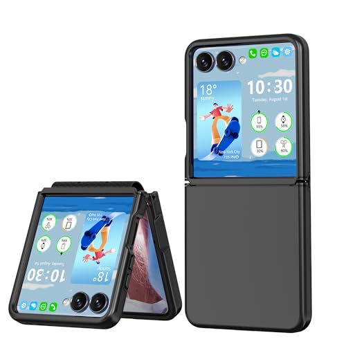 Coque Galaxy Z Flip 7 protection charnière fine intégrale noire