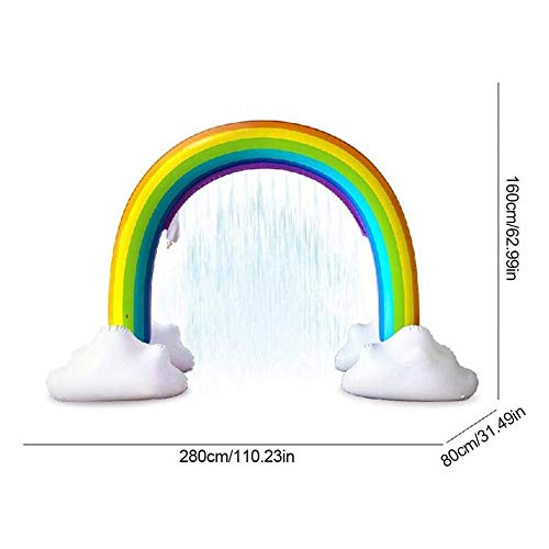 ZHANGXJ Giardino Grande Spruzzo d'Acqua Gonfiabile...