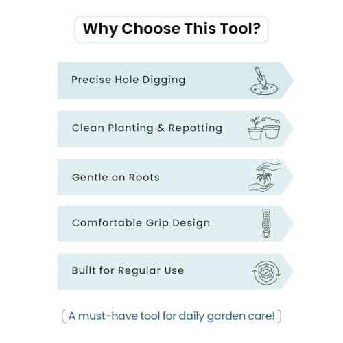 Image of IFFCO Urban Gardens - Transplanter | Heavy-Duty Hand Tool for Digging, Planting & Transplanting | Ideal for Home, Terrace & Balcony Gardening