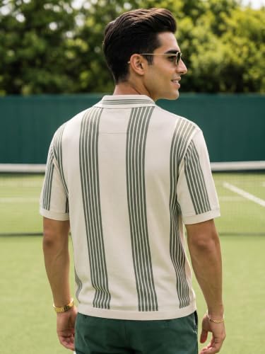 Image of Veirdo Printed Flatknit Polo T-Shirt for Men with Half Sleeves and Collared Neck, Suitable for Office Casuals, Travel, Comfortable Everyday wear, (S to 2XL)
