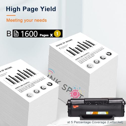 Image of PC 210VKEV Compatible Toner Cartridge for Pantum Printer P2200, P2500, P2500W, M6500, M6500N, M6500W, M6500NW, M6550, M6550N, M6550W (TN-PC-210KEV 1PIC) Black