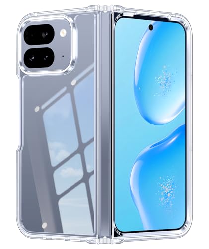 Image of FNTCASE for Google Pixel 10-Pro-Fold Case: for Pixel 10-Pro-Fold Military Grade Drop Protection Anti Yellowing Cell Phone Cover - Transparent Protective Rugged Shockproof Phonecase, Clear
