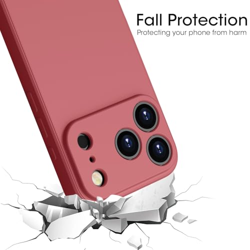 Coque iPhone 17 Pro Max gel souple rouge antichoc KPPIT silicone