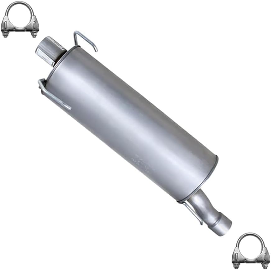 Exhaust Muffler Compatible for 2003-2010 Dodge Ram 2500 5.7L | Stainless Steel | Northeastern Exhaust | Free Clamps Included | Direct-Fit Replacement
