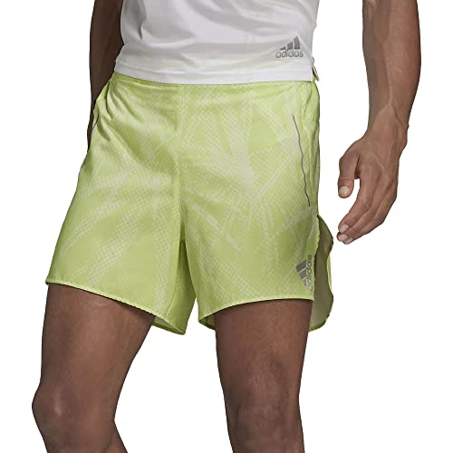 adidas Men's Break The Norm Athletic Training Running Shorts, Almost Lime / Pulse Lime, Medium
