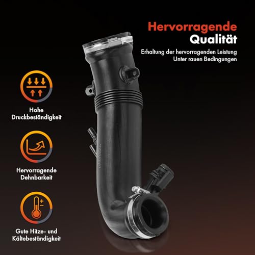 Frankberg Ladeluftschlauch Ansaugschlauch Kompatibel mit Min.i R56 1.6L Benzin 2010-2013 Min.i Cabriolet R57 1.6L Benzin 2007-2015 Replace# 13717627501