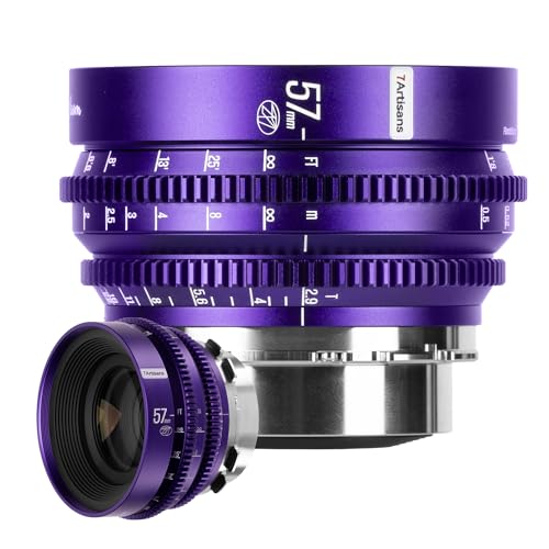 Image of 7artisans 57mm T2.9 Cine Lens for PL Mount Wide Angle Full Frame Floral Bloom Art Explosive Bokeh Prime Camera Lens Special Effect Lens for Humanities, Scenes, Movies, Vlogs