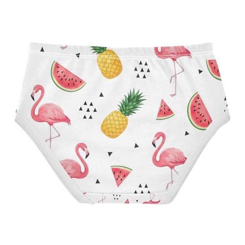 Cute Pink Flamingos Girls Panties, Toddler Panties, Cotton Underwear Girls, 2–8 Years2