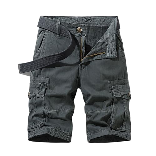 MOKBAY Pantalones Cortos Hombre Vestir Pantalon Pirata Cremallera Bolsillos Lisas Bermudas Cargo Cuerda M Chollos Ultima Hora Ofertas Flash Lino Gris Pantaloneta Pantalon Corto Hombre Vestir Gris M