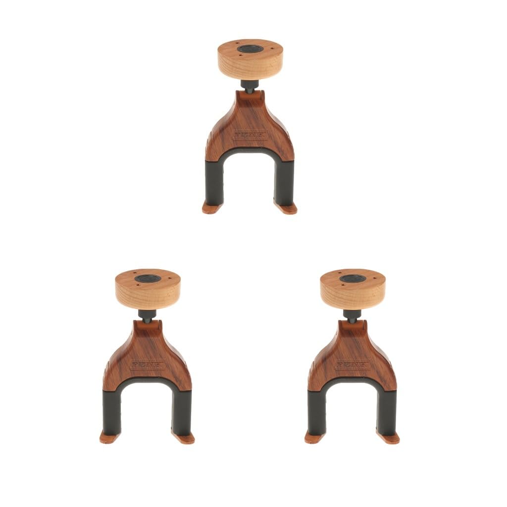 3 zestaw wieszak na gitarę uchwyt ścienny na gitarę bezpieczny zamek do gitary kolor palisandru