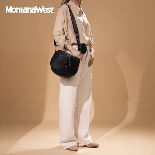 Montana West Large Crossbody Bags for Women Bum Bag Sling Purse with Adjustable Strap3
