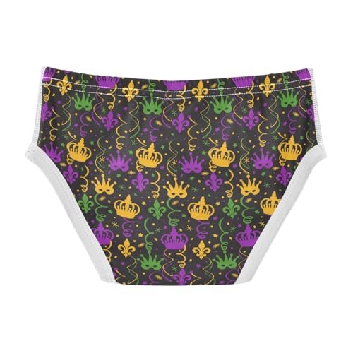 Boys' Exclusive Briefs Toddler Underwear 95% Combed Cotton Boxerbriefs 2T Royal Crown Pattern 22