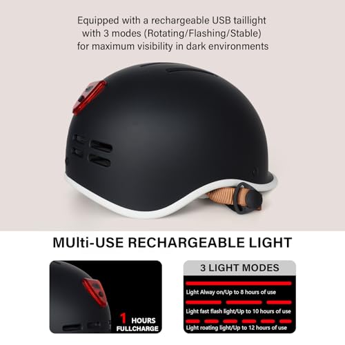 Exclusky Bike Helmet for Adults,Adjustable Cycling Helmet